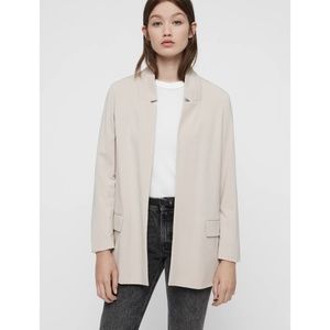All Saints Aida Jersey Blazer Dove Grey Sz 4